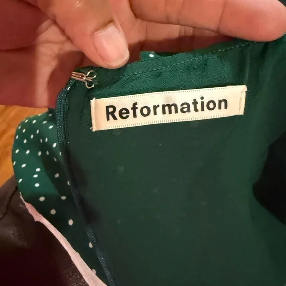 REFORMATION polka dot print mini dress - Picture 7 of 10